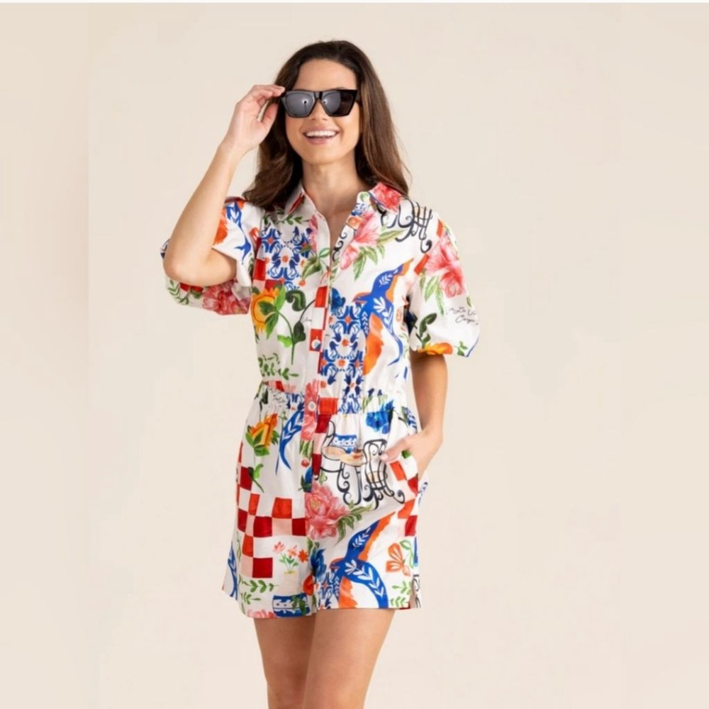 New Alden Adair Allie Romper in Almafi